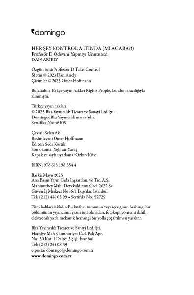 Her Şey Kontrol Altında (mı Acaba?!) - Profesör D Ödevini Yapmayı Unutursa!