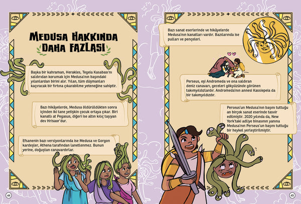 Mitik Grafik - Medusa'nın Laneti (Çizgilerle Yunan Mitolojisi)